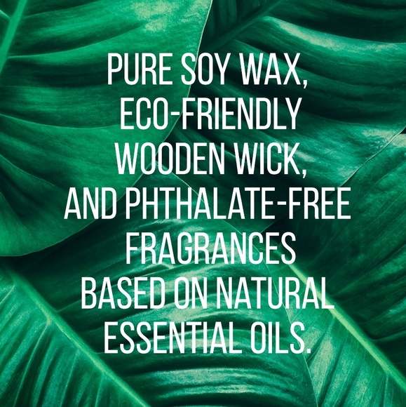 Amaretto Nog Soy Wax Candle w/ Wood Wick and Botanicals - Picture 6 of 10